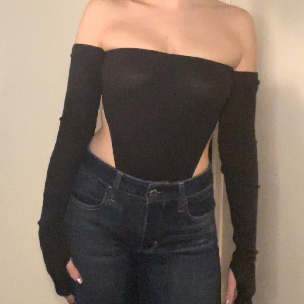 Fashion Nova black, fashion bodysuit